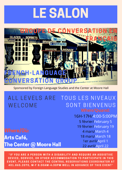 French “Le Salon” & Spanish “¡Hablemos!” Conversation Groups Moore