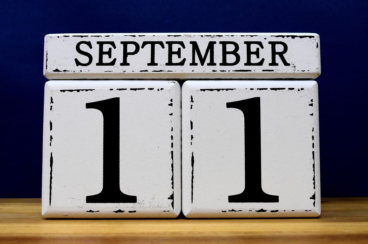 Calendar with date of September 11th