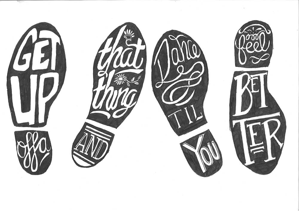 Footprints with James Brown lyrics 