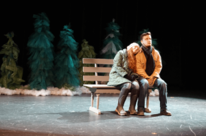 Alexia Patton and Thomas Edwards perform a scene from Almost, Maine