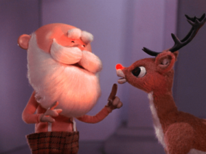 Santa Claus and Rudolph the Red Nose Reindeer 