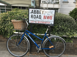 Abbey Road Studios Sign with Bike