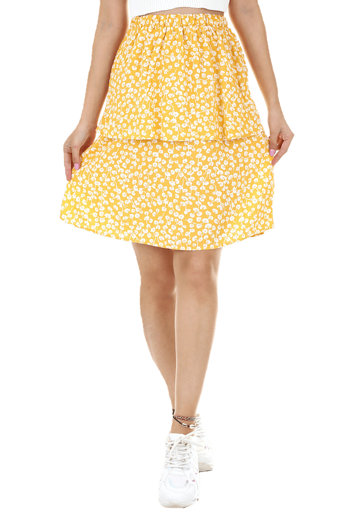 woman wearing a skirt