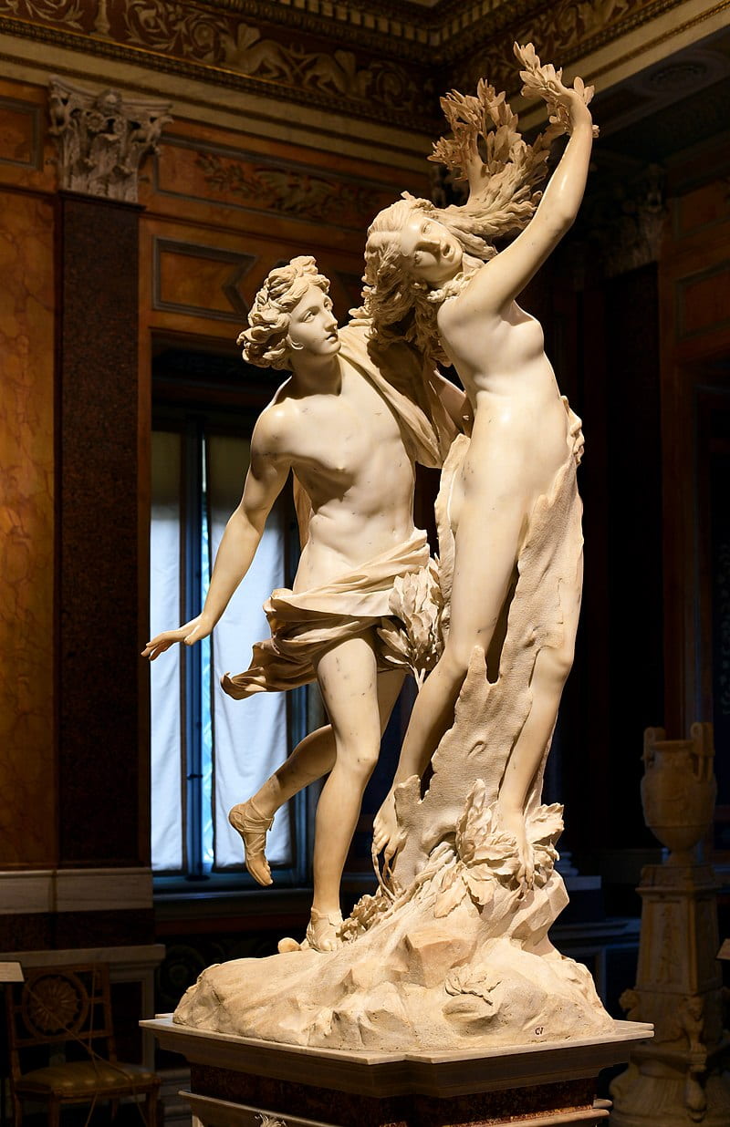 statue of Apollo and Daphne