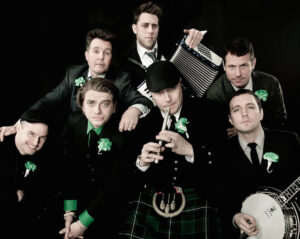 A promotional shot of the American Celtic band, The Dropkick Murphys