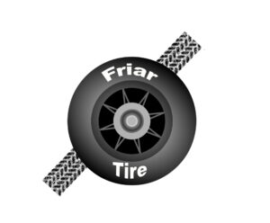 the saying "friartire" on a tire
