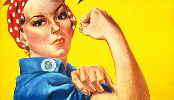 Cultural icon Rosie the Riveter.