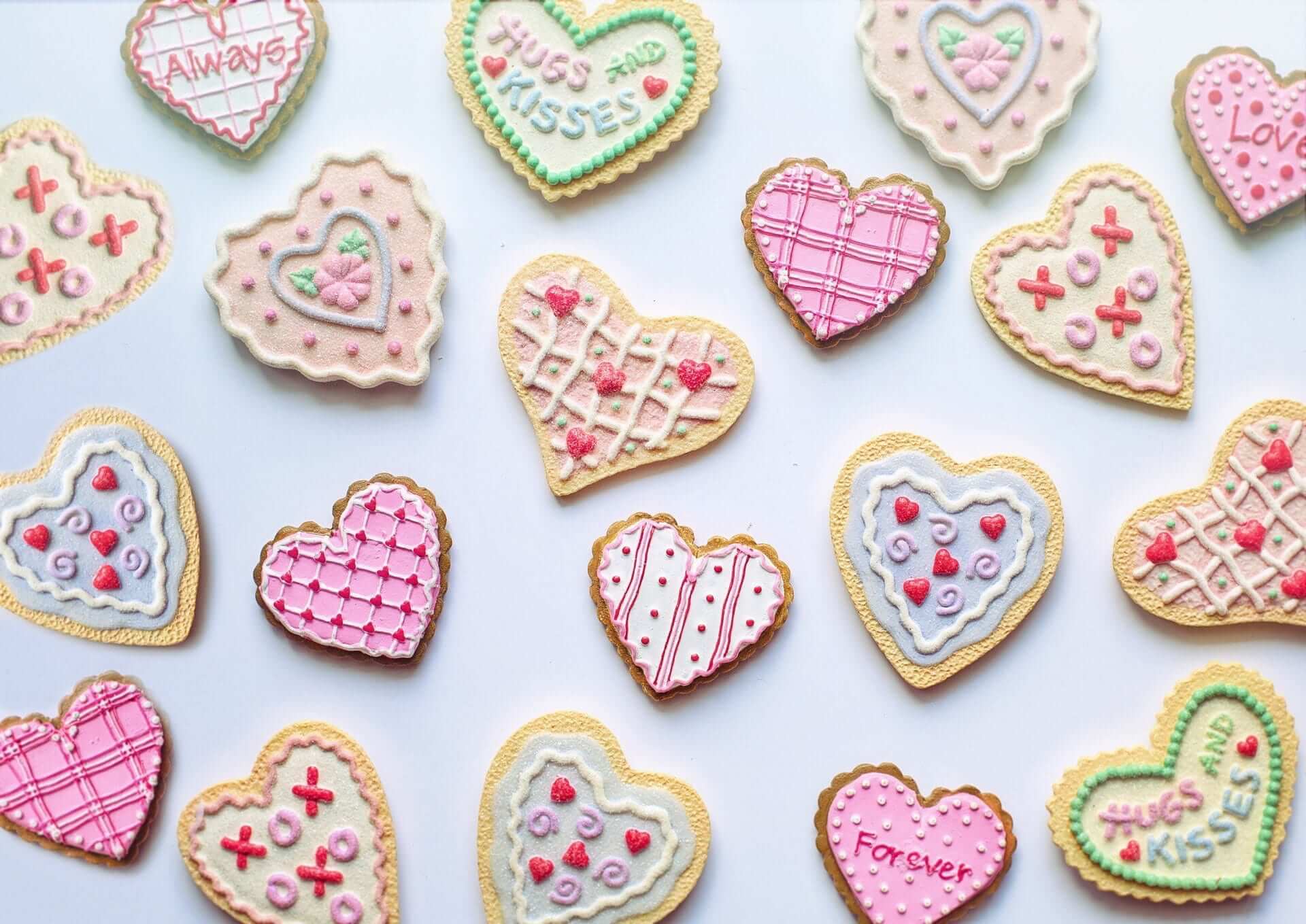 heart-shaped cookies